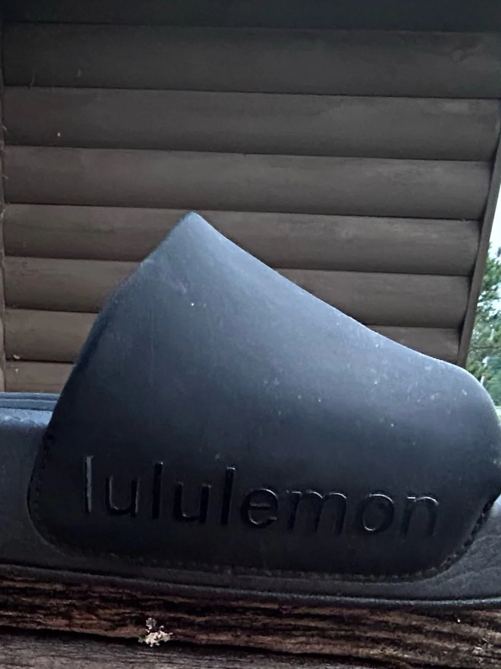 Lululemon Men’s Restfeel Slide Sandals Black Graphite Grey Size 12 Recovery